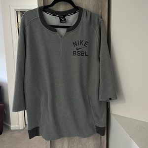 Nike Baseball Pullover with pockets Gray size L Men’s